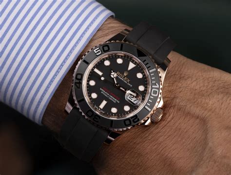 rolex yachtmaster rose gold black price|rolex yacht master 40 rose gold.